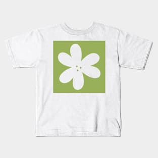 Flower Outline - matcha Kids T-Shirt